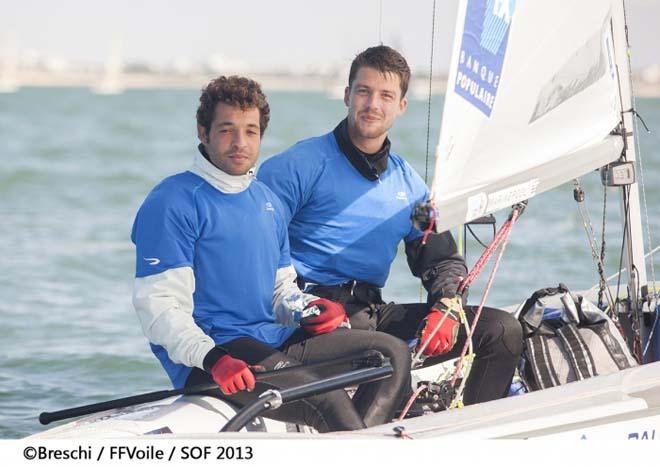 2013 Semaine Olympique Francaise - Sofian Bouvet and Jeremie Mion (FRA) ©  Breschi / FFVoile / SOF 2013 http://sof.ffvoile.com/